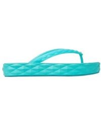 Jimmy Choo - Diamond Flip Flop Malibu Slide Flats, Brand Size 39 Us - Lyst