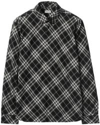 Burberry - Relaxed Fit Check Cotton Flannel Shirt - Lyst