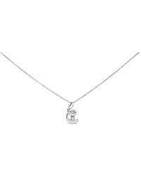 Haus of Brilliance - 10K 1/10 Cttw Diamond Solitaire Spiral 18" Pendant Necklace (I-J Color, I2-I3 Clarity) - Lyst