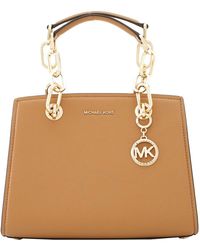 Michael Kors - Cynthia Small Leather Satchel Bag - Lyst