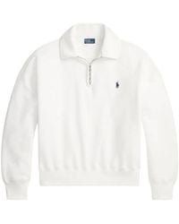 Polo Ralph Lauren - Fleece Quarter-Zip Sweatshirt - Lyst