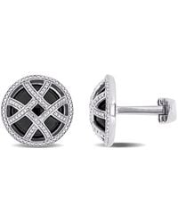 Amour - 17 Ct Tgw Onyx Cufflink - Lyst