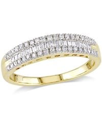 Amour - 1/4 Ct Tw Baguette And Round Diamond Anniversary Band - Lyst