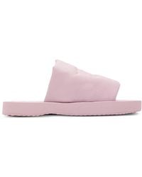 Burberry - Ekd Slab Leather Slide - Lyst