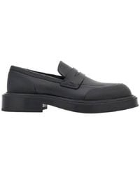 Ferragamo - Rubber Detailed Leather Loafers - Lyst