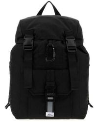 A.P.C. - Fabric Trek 2.0 Backpack Noir Borse A Mano - Lyst