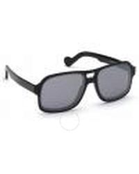 Moncler - Smoke Navigator Sunglasses Ml0170 01a 59 - Lyst
