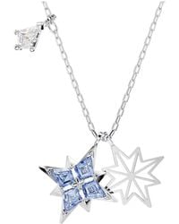 Swarovski - Symbolica Rhodium Plated Star Pendant Necklace - Lyst