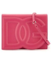 Dolce & Gabbana - Dolce & Gabbana Logo Leather Crossbody Bag - Lyst