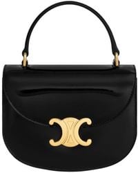 Celine - Patent Calfskin Mini Besace Clea Crossbody Bag - Lyst