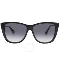 Victoria Beckham - Grey Gradient Cat Eye Sunglasses Vb639s 001 57 - Lyst