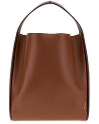 Jil Sander - Caramel Leather Pivot Bucket Bag Grape Borse A Secchiello - Lyst