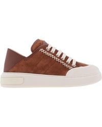 Bally - Marily Calf Suede Sneakers, Brand Size 35 Us Size 4.5 - Lyst