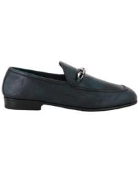 Jimmy Choo - Marti Reverse Leather Loafers, Brand Size 40 Us - Lyst