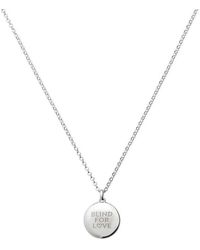 Gucci - Blind For Love Round Pendant Necklace - Lyst