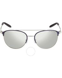 Michael Kors - Silver Mirrored Round Sunglasses - Lyst