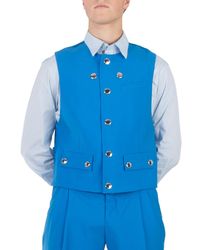 Burberry - Vivid Wool Waistcoat, Brand Size 56 (Us - Lyst