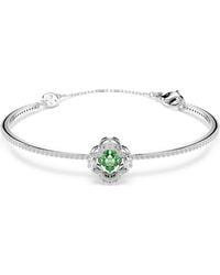 Swarovski - Una Angelic Bangle, Mixed Cuts, Rhodium Plated - Lyst