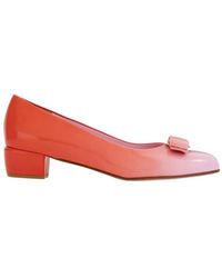 Ferragamo - Vara Bow Two-Tone Pumps - Lyst