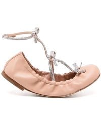 Rene Caovilla - Rene Caovilla Caterina Ballerina Flats - Lyst