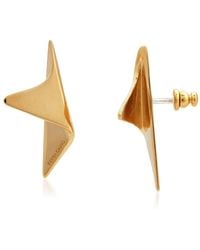 Ferragamo - Ladies Star Logo Engraved Earrings - Lyst