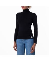Burberry - Wool Blend Turtleneck Pullover - Lyst