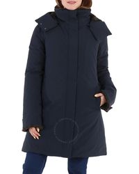 Save The Duck - Samantha Hooded Faux Fur Trim Coat - Lyst