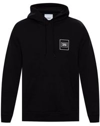 mens black burberry hoodie