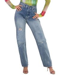Polo Ralph Lauren - Ladies Kevah Wash Straight-Leg Denim Jeans, Waist - Lyst