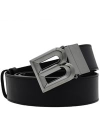 Bally - Reversible Logo Leather Belt, Cm - Lyst