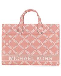 Michael Kors - Large Gigi Logo Jacquard Tote Bag - Lyst
