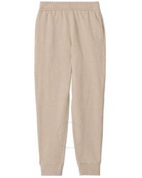 Burberry - Soft Taupe Larkan Logo Embroidered Track Pants - Lyst