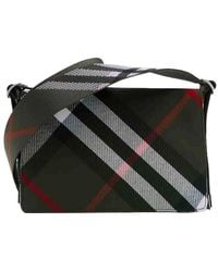 Burberry - Trench Check Crossbody Bag - Lyst