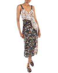 Burberry - Ladies Sloane Floral Print Silk Slipdress, Brand Size 6 (Us - Lyst