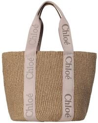 Chloé - Woody Large Basket Tote Bag - Lyst