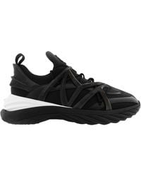 Jimmy Choo - Cosmos/M Neoprene And Leather Trainers, Brand Size 40 Us - Lyst