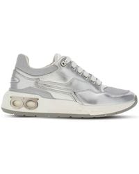 Ferragamo - Cosma Low Leather Sneaker - Lyst