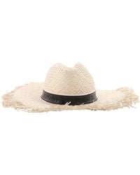 Maison Michel - Natural Zango Straw Fedora Hat - Lyst