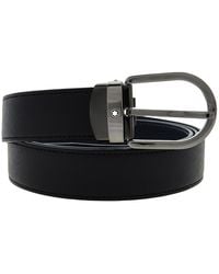 Montblanc - Horseshoe Buckle 30 Mm Reversible Leather Belt - Lyst