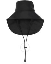 Burberry - Logo-Print Drawstring Fisherman Bucket Hat - Lyst