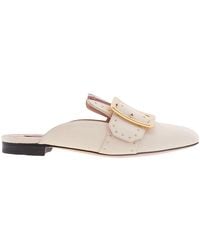 Bally - Janesse Studded Leather Mules, Brand Size 35 Us - Lyst