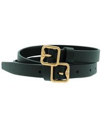 Burberry - Adjustable Design Leather Belt - Lyst