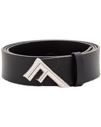 Fendi - Metal Buckle Leather Belt - Lyst