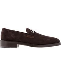 Ferragamo - Danny Ornament Suede Loafers - Lyst