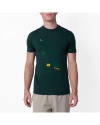 Burberry - Duck Print Cotton Jersey T-Shirt - Lyst