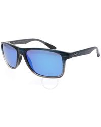 Maui Jim - Onshore Blue Hawaii Rectangular Sunglasses B798-03s 58 - Lyst