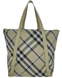 Burberry - Check Jacquard Festival Tote Bag - Lyst