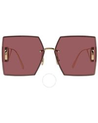 Dior - Burgundy Square Sunglasses 30montaigne S7u B0d0 64 - Lyst