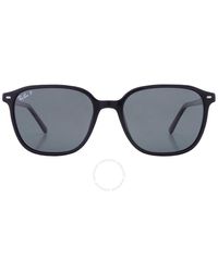 Ray-Ban - Leonard Polarized Green Square Sunglasses Rb2193 901/58 55 - Lyst