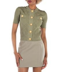 Balmain - Button-Detailed Knit Cardigan - Lyst